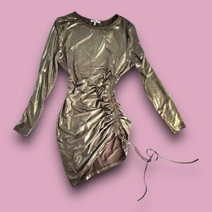 Vegas Golden Mini Dress